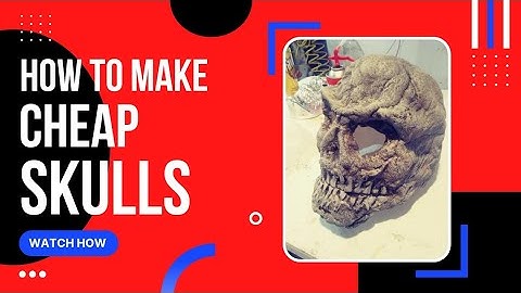 Make Cheap Spray Foam Skulls!