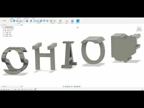 3D Printed Ambigram Tutorial: Super Simple, Dual Letter Illusion