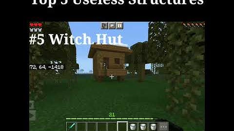Top 5 Useless Structures in Minecraft#7 #Shorts