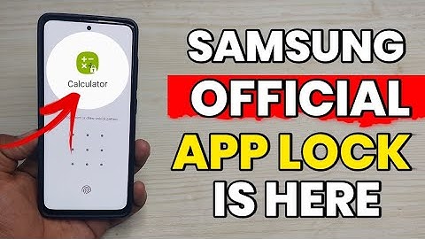 Samsung App Lock : Is Here | Enable Official App Lock In Samsung Phones | A51 A52 A52s A53 S21 FE