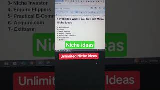 7 Websites Where You Can Get Micro Niche Blog Ideas #blogging #seo #nicheideas #makemoneyonline