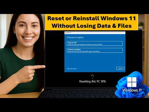 How to Reset or Reinstall Windows 11 Without Losing Data & Files