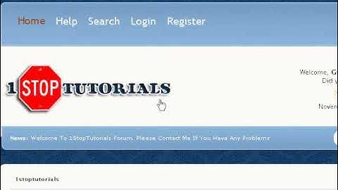 1stoptutorials New Web Design Forum For Beginners