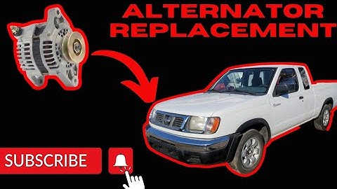 how to replace an alternator on a Nissan frontier 4 cylinder 2.4L