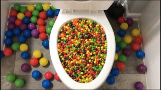 Will it Flush? - Skittles, Different Fanta, Plastic Balls