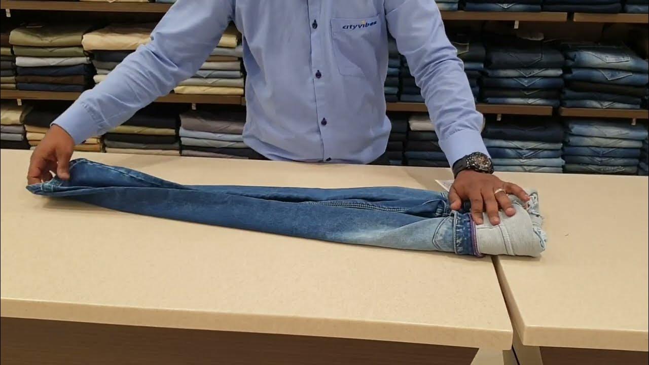 New Rolling jeans folding How to fold jeans for showroom jeans