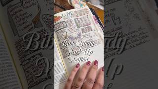 Mark-Up Inductive Bible Study | How To #biblestudy #bible #howto #bible #study #book #faith #love