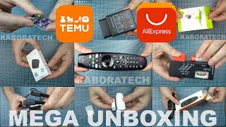 Mega Unboxing Aliexpress e Temu