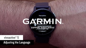 Garmin Support | vívoactive® 5 | Adjusting Language Settings