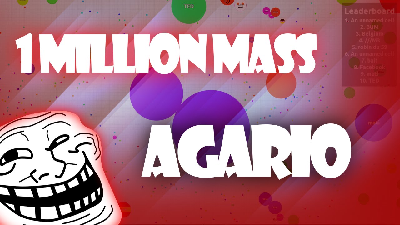 Agar.io - 1 Million Mass!!!