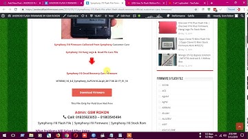 Symphony i10 Flash File After Flash Dead Recovery | Official Care Firmware