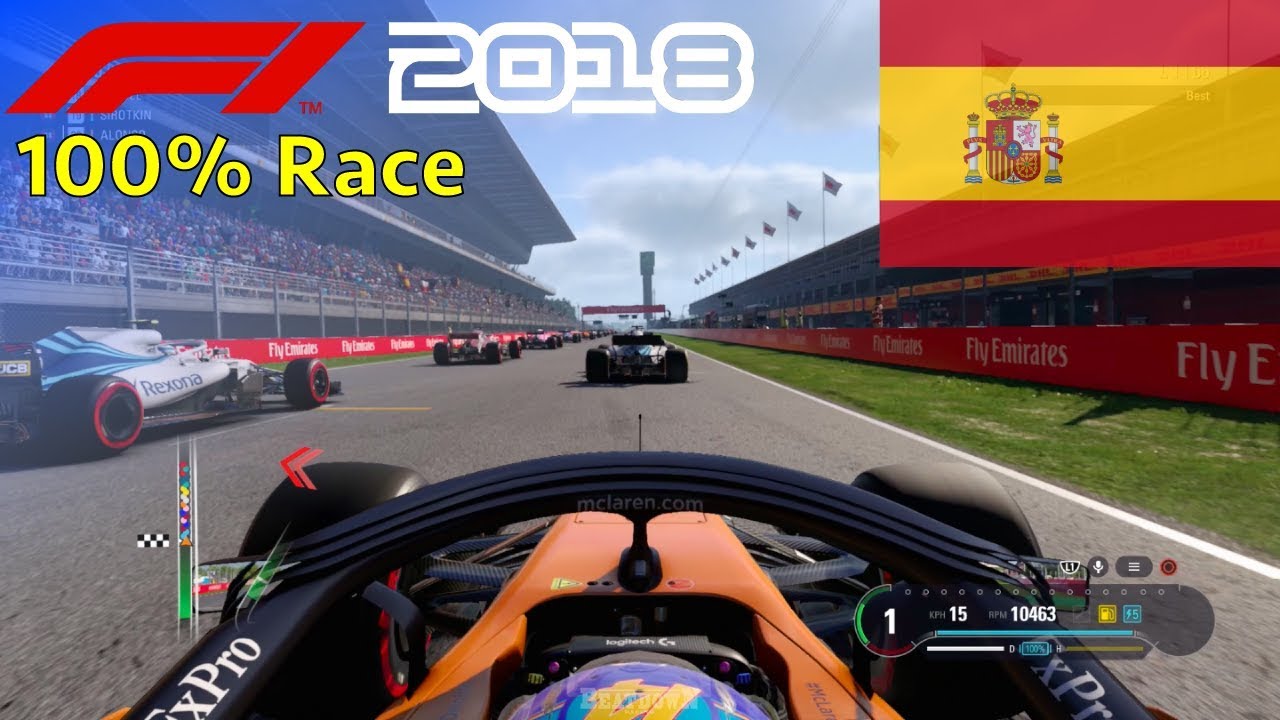 F1 2018 - Now We Can Fight With Fernando #5: 100% Race Spain