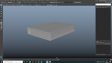 Modelling  a 3D book in  AutoDesk Maya - Tutorial for beginers. Part 1