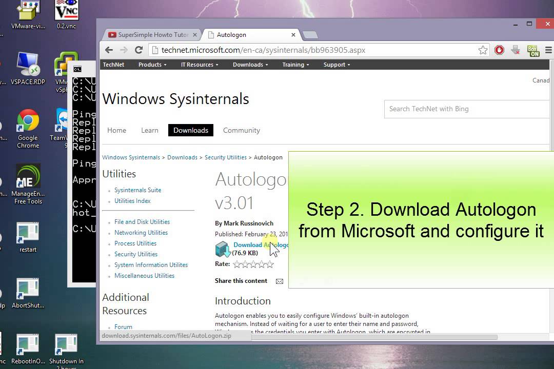 How to enable Auto Login logon windows 8 7 10 - YouTube