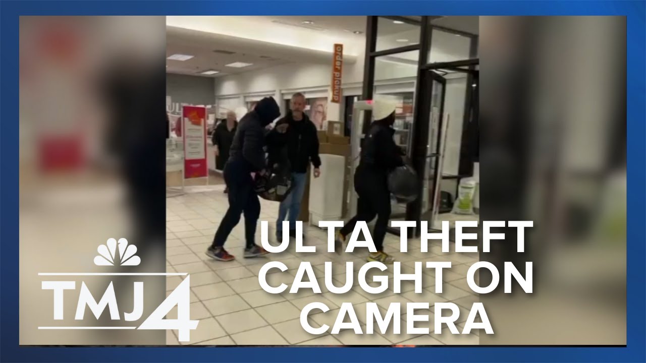 Woman captures theft of Ulta Beauty store on camera - YouTube