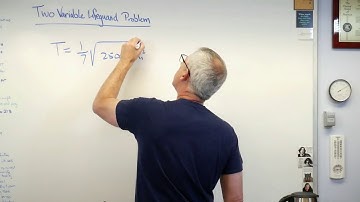 Applied Optimization - Two Variable Lifeguard Problem