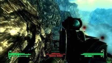 Fallout 3 -- Operation: Anchorage Xbox 360 Gameplay - Gauss Kill