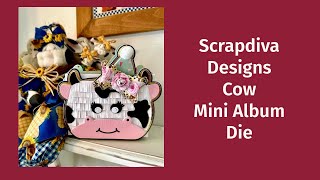 Scrapdiva Designs-Cow Mini Album Die