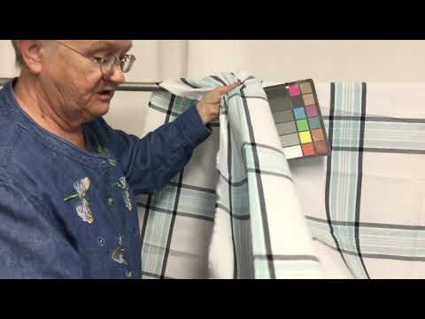Blue And White Plaid Upholstery Fabric