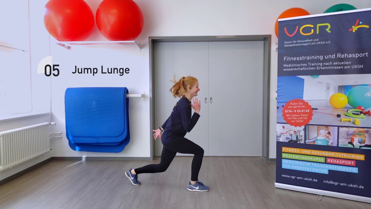 VGR am UKSH | HIIT Schwer - Burpees & Jump Lunges