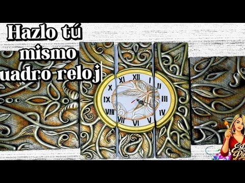 DIY. Decorative clock wall art