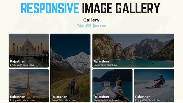Responsive Image Gallery with HTML & CSS (Grid) | Responsive Image Gallery Using HTML and CSS