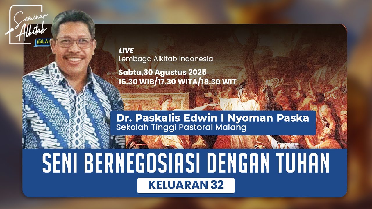 Paskalis Seni Bernegosiasi Dengan Tuhan | Dr. Paskalis Edwin I Nyoman Paska ...