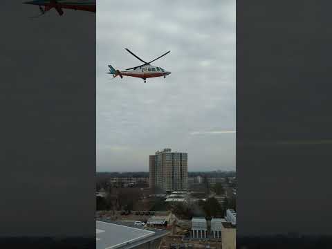 Fairview Southdale Hospital Helicopter Takeoff