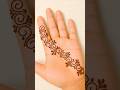 Easy mehendi design front hand #mehndi #creativehenna #viral #henna #satisfying #artist #art #shorts
