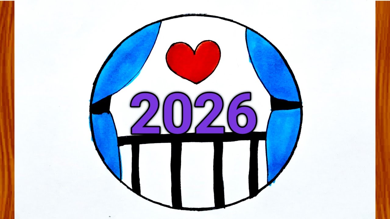 HAPPY NEW YEAR DRAWING 2026 EASY || HOW TO DRAWING HAPPY NEW YEAR 2026 FOR BEGINNERS || EASY DRAWING