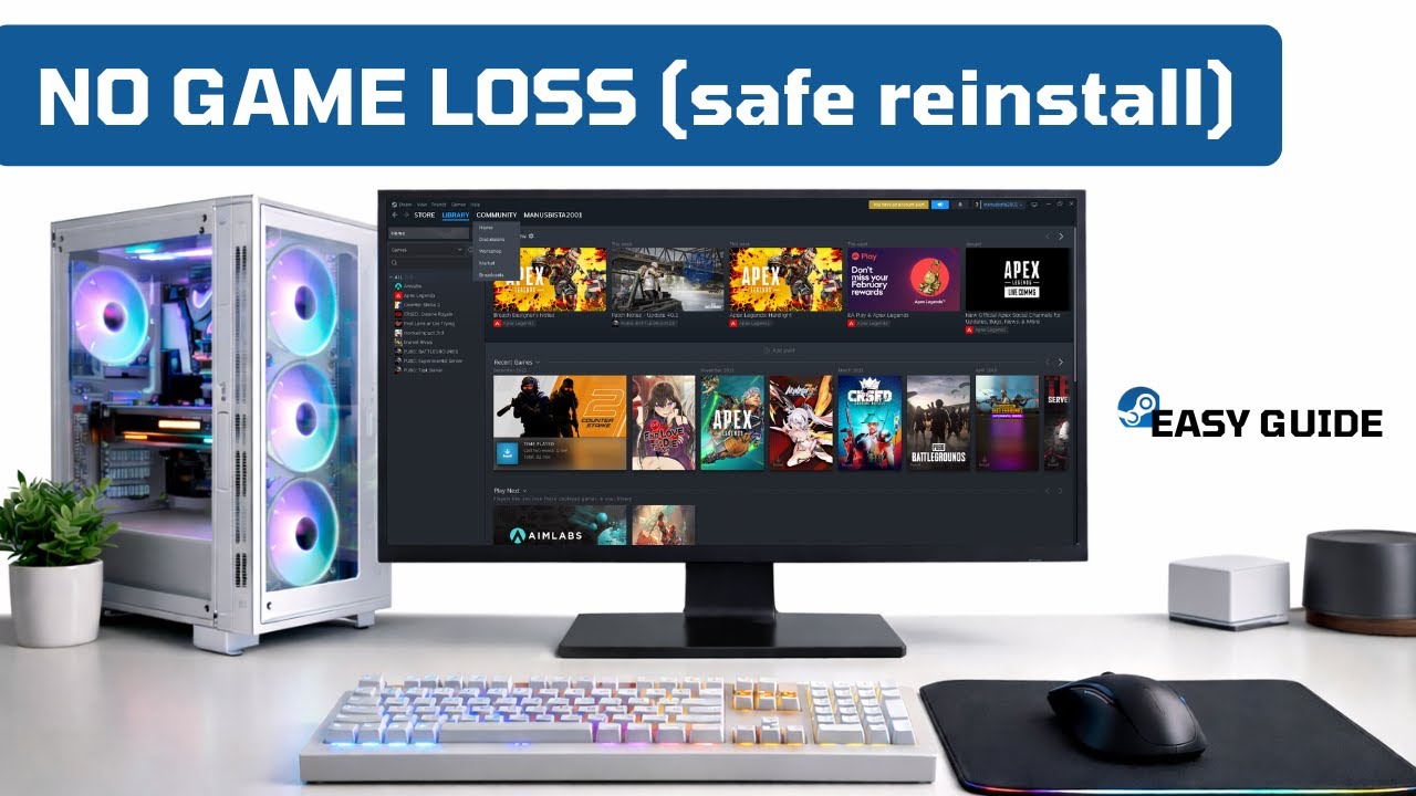 Reinstall Steam Without Losing Games | Safe Steam Reinstall Guide ...