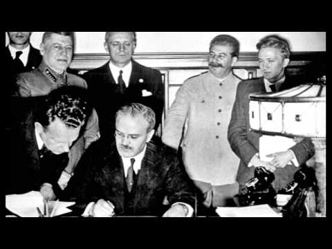 23rd August 1939: Nazi-Soviet Pact signed by Molotov and Ribbentrop