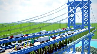 New Dynamic Bridge Collapsing with Traffic - Teardown