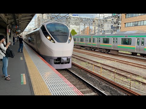平塚駅（東海道線）を通過するE657系伊藤按針祭花火大会号 3号
