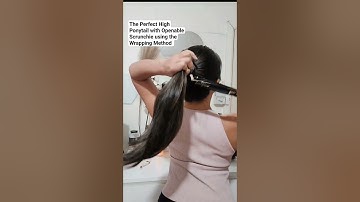 Perfect High Ponytail with Openable Scrunchie #hairstyle #highponytail #scrunchies #smallbusiness
