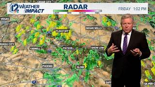 Tracking stormy weather across Arizona on Friday
