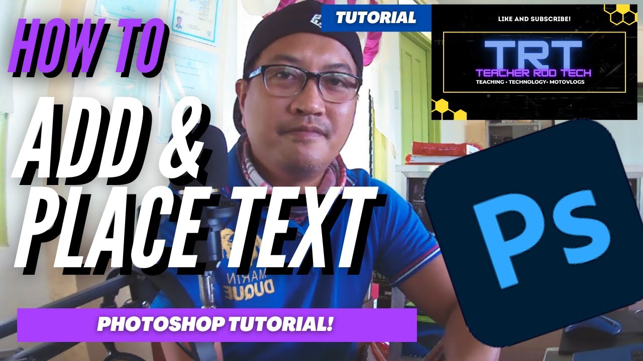 How To Add or Place Text in Photoshop: Photoshop Tutorial For Beginners ...