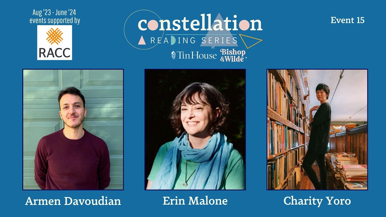 Event #15: Armen Davoudian, Erin Malone, Charity Yoro