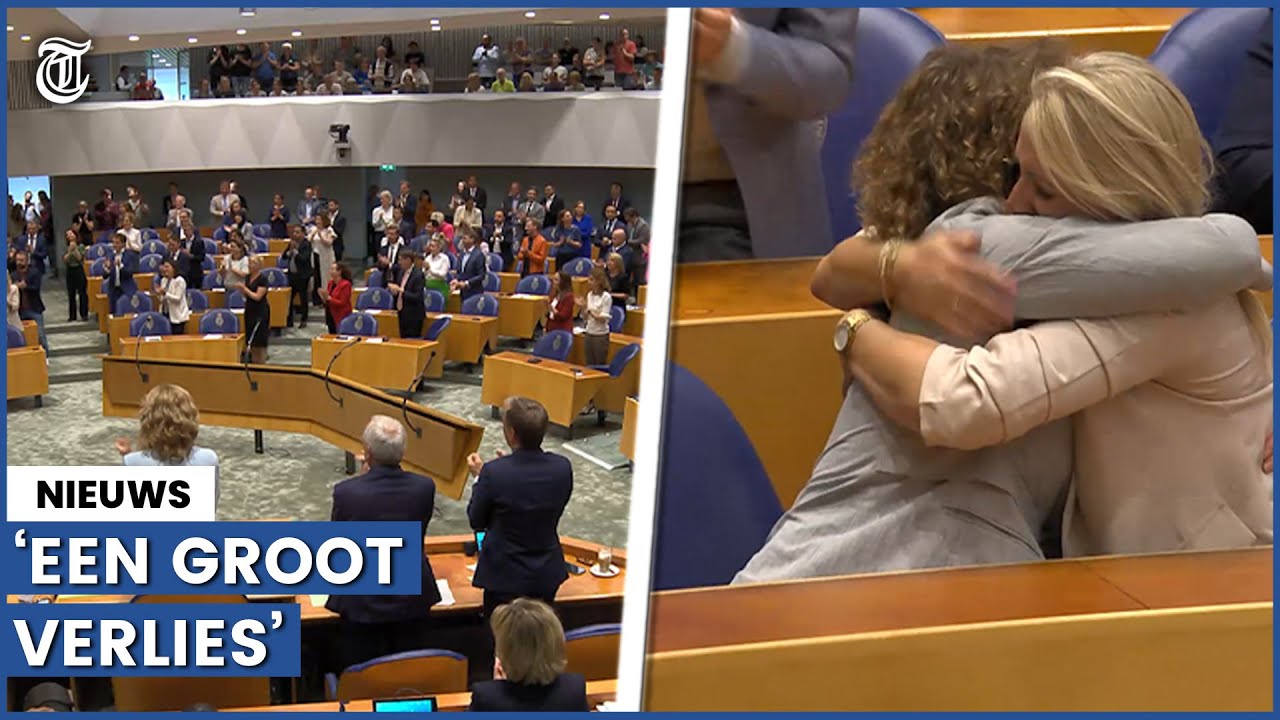 Emoties tijdens afscheid Leijten in Tweede Kamer