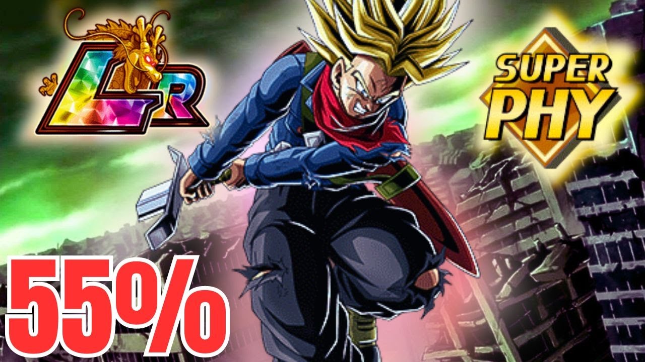 DOKKAN IS PEAK! *NEW* LR PHY FUTURE TRUNKS 55 SHOWCASE!! (DBZ Dokkan