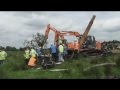 30 Ton Atlas 1702 Excavator Pull Preparations on Drumlinmedia an Irishwebtv.com Media Group