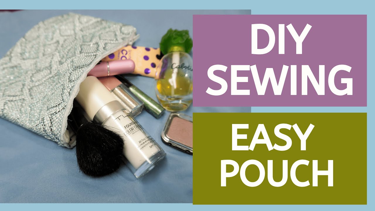 DIY How to Sew a Lined Zipper Pouch Beginner Project YouTube