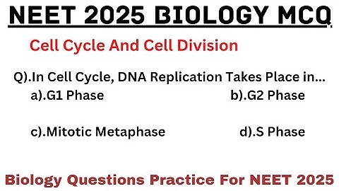 Cell Cycle And Cell Division Class 11| NEET 2025 | Biology Most Expected Questions Neet2025 Atlantis