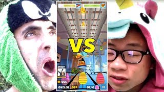 Subway Surfers Upside Down Challenge Versus Marco Masri!