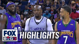 Famous 3 Headed Monsters vs Ghost Ballers | BIG3 HIGHLIGHTS Wealth