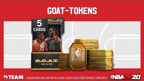 THE BEST LOCKER CODE WE EVER GOT FOR NBA2K20!!!!! GET A CHANCE AT 750 TOKENS OR A DELUXE GOAT PACK!!