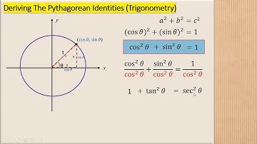 Derive The Pythagorean Identities Of Trigonometric Functions