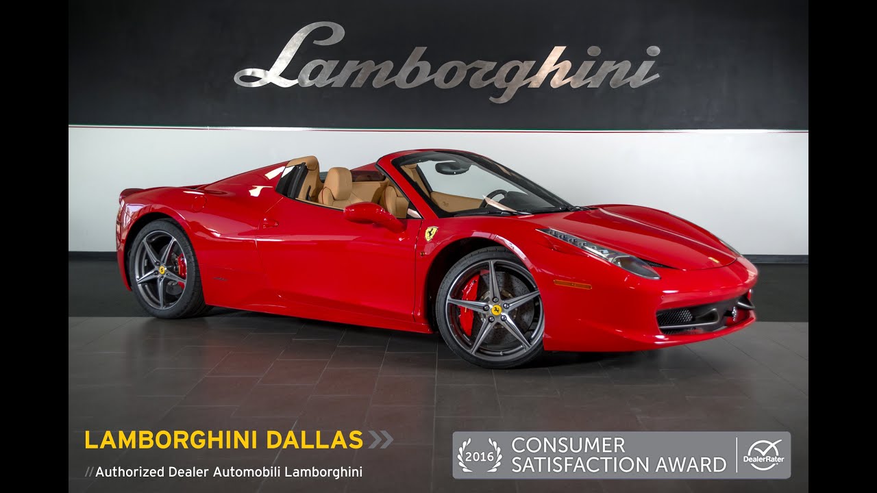 2012 Ferrari 458 Italia Spider Rosso Corsa L0852 - YouTube