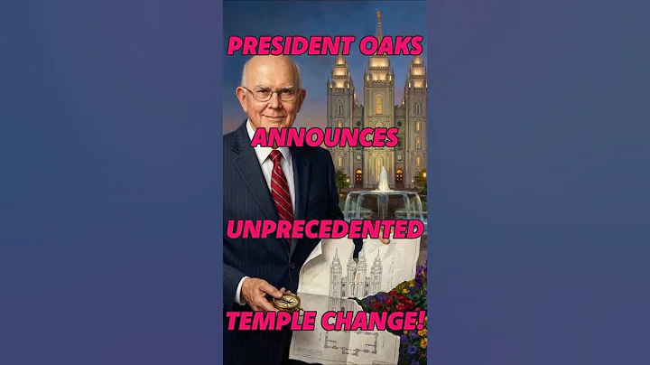 📣President Oaks Announces an UNPRECEDENTED Temple Change! 📣(🚨The Pattern UNFOLDS!🚨)