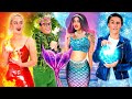 MERMAID Girl vs Hot Girl! - We have superpowers | Funny Stories by FUN2U Family